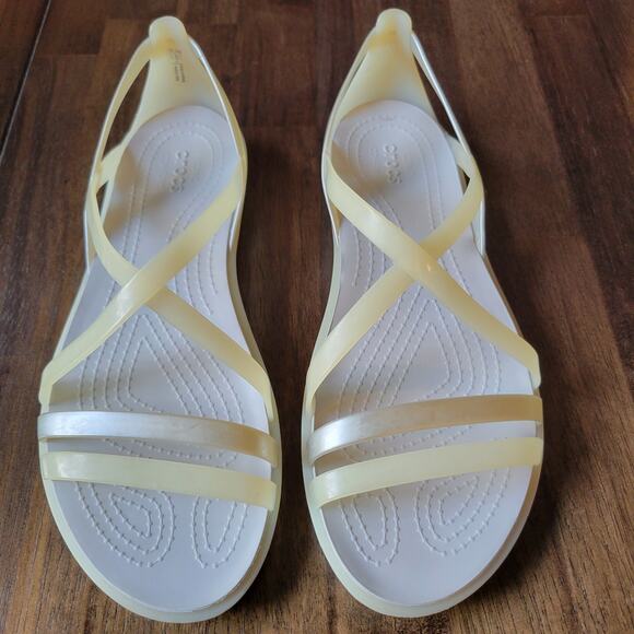 Crocs Iconic Isabella Strappy Women's Jelly Slip On Comfort Sandals - Size 7 - Picture 1 of 5